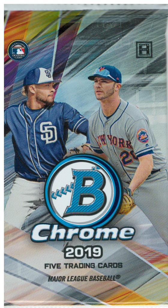 2019 Bowman Chrome Baseball Hobby Pack (Hit Odds 1:6)