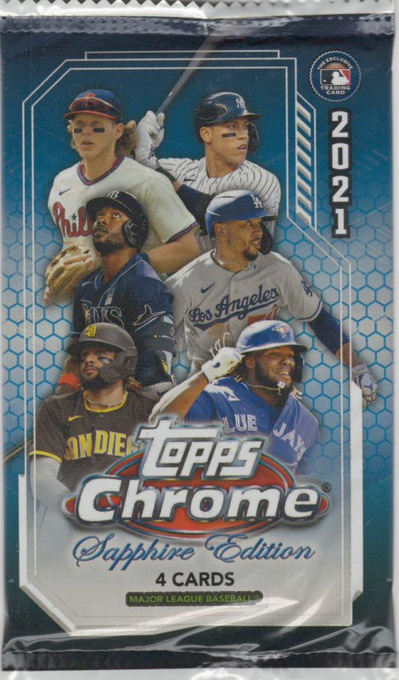 2021 Topps Chrome SAPPHIRE Baseball Pack (Hit Odds 1:8)