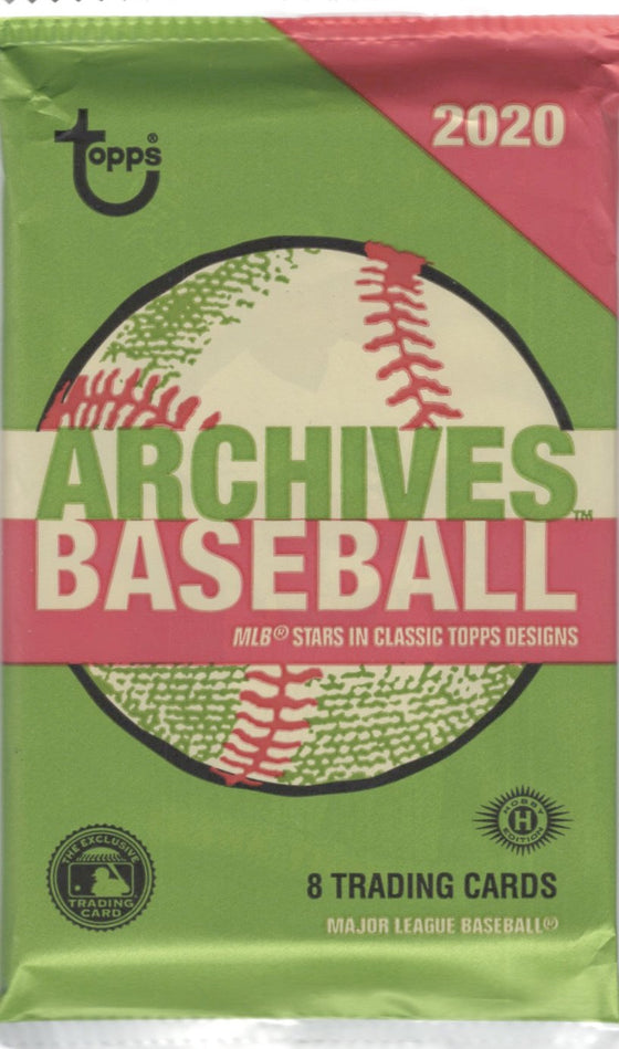 2020 Archives Baseball Hobby Pack (Hit Odds 1:12)