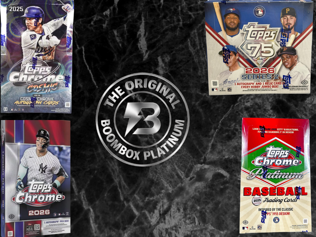 Platinum Baseball boombox featured packs