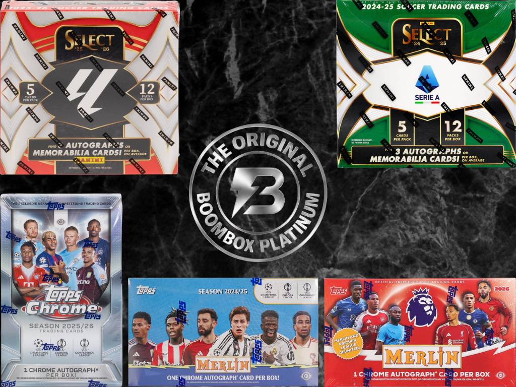 Platinum Soccer boombox featured packs