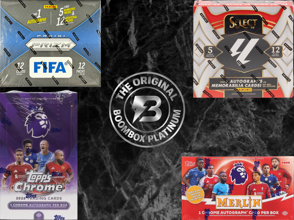 Platinum Soccer boombox featured packs