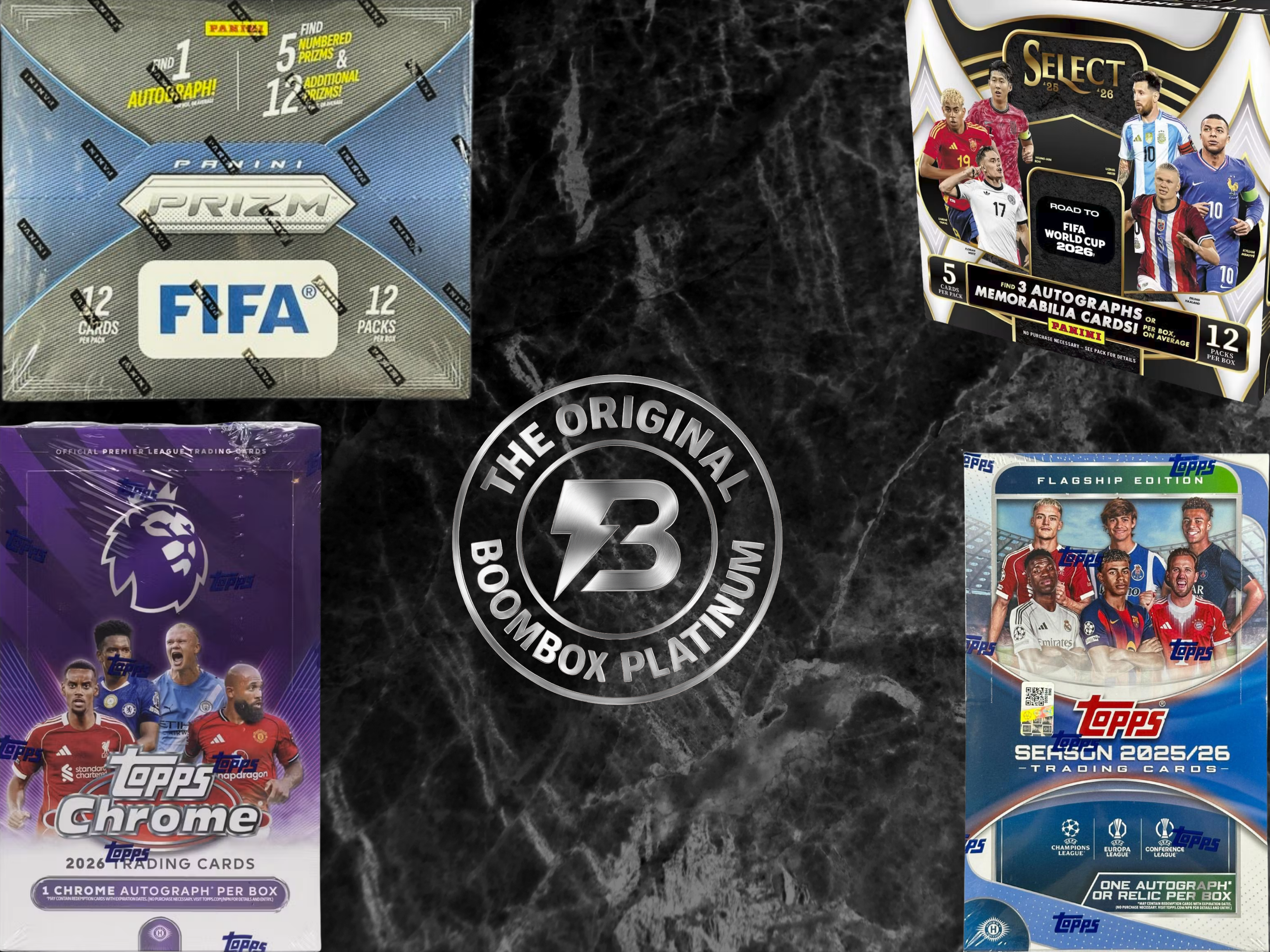 Platinum Soccer boombox featured packs