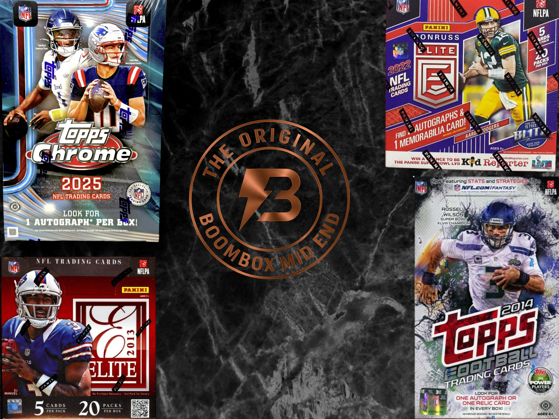 Mid end football boombox featured packs