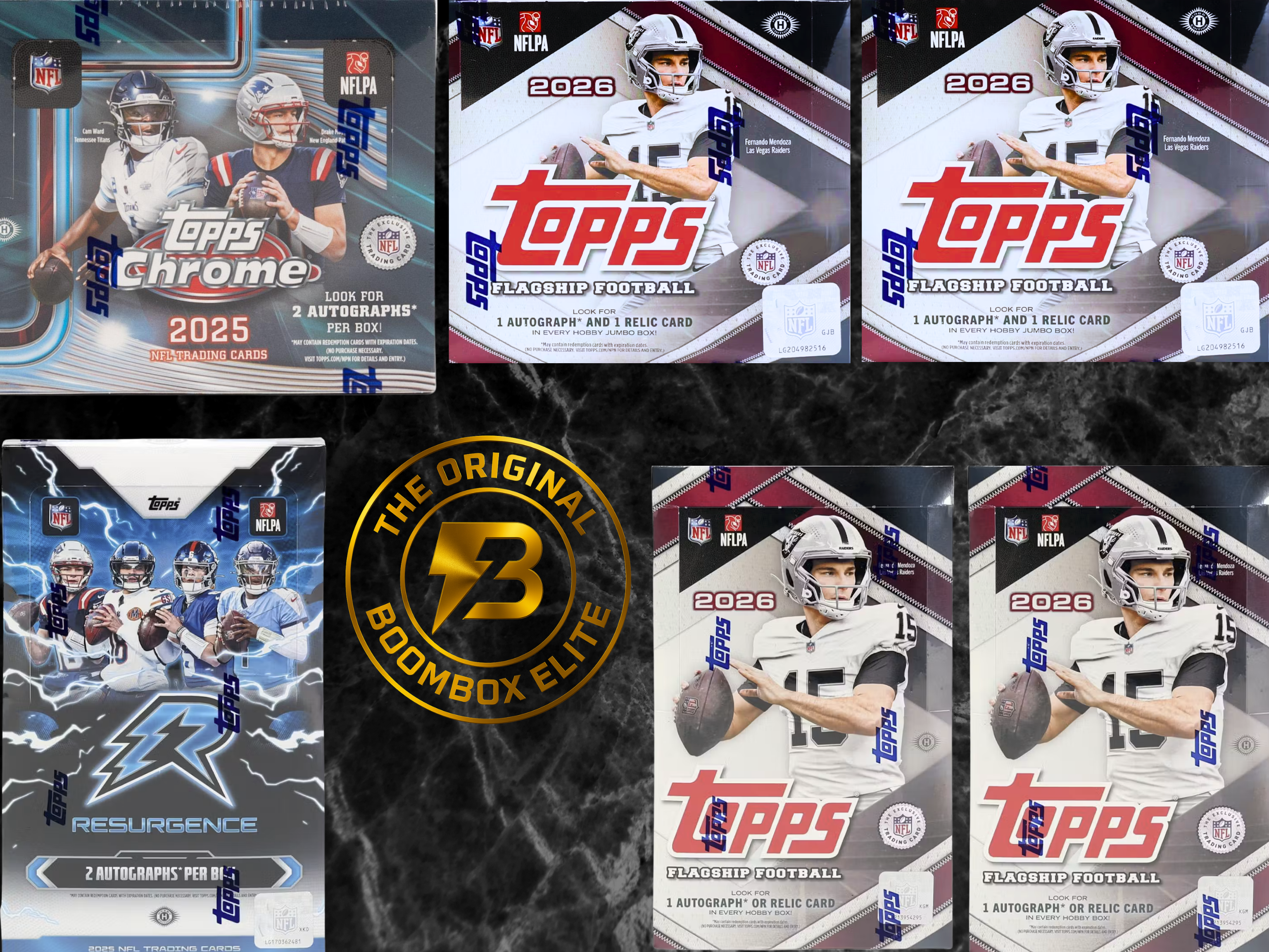 Elite football boombox featured packs