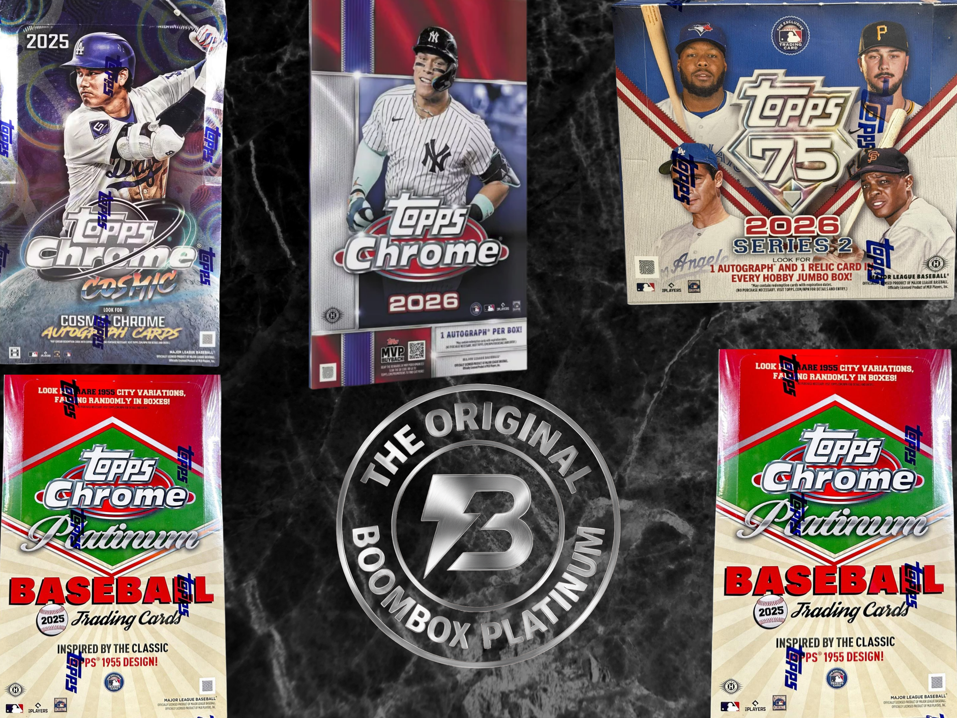 Platinum Baseball boombox featured packs