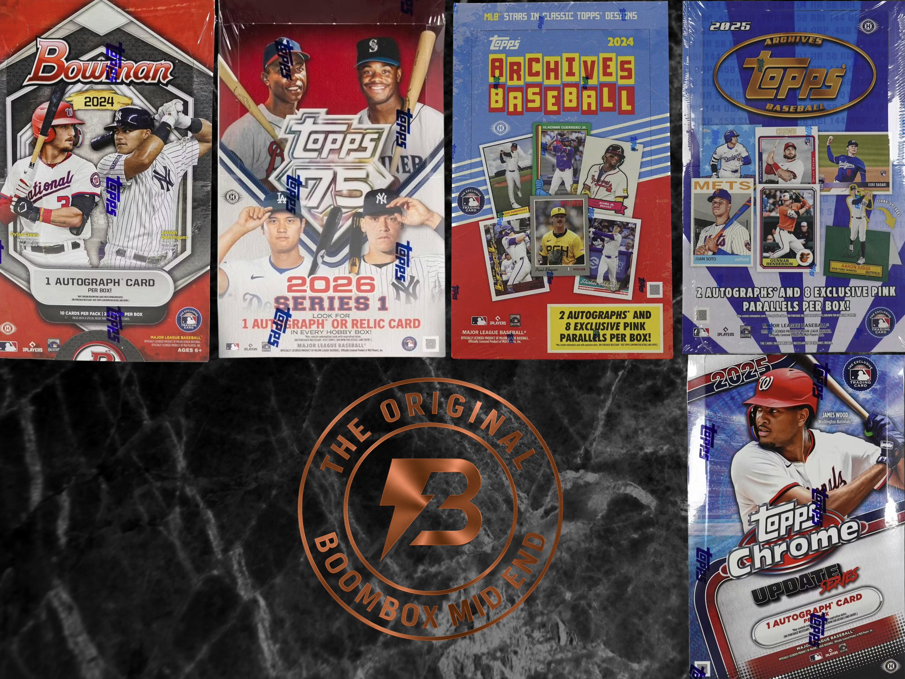 Mid End Baseball Boombox Featured Packs