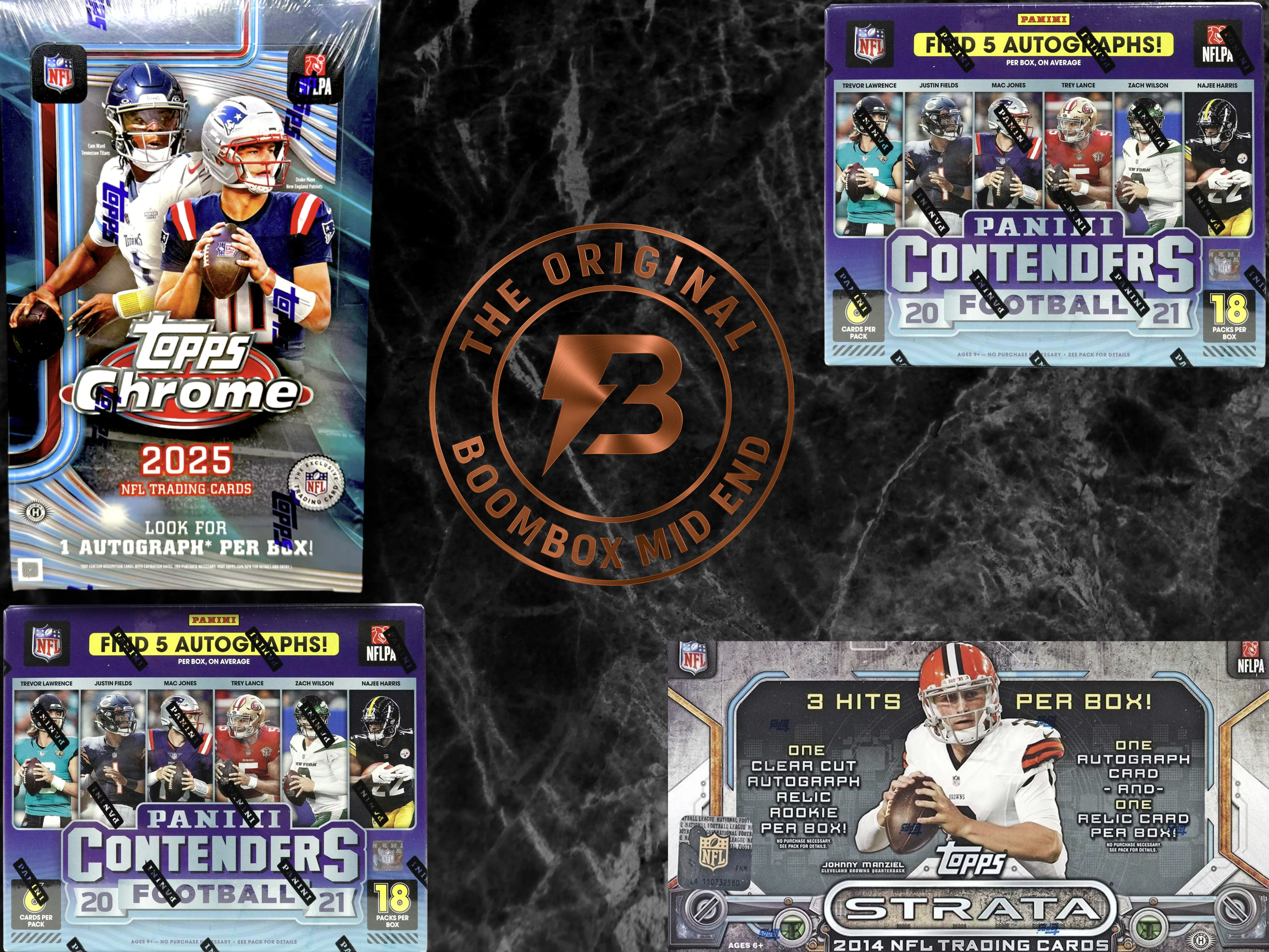 Mid end football boombox featured packs