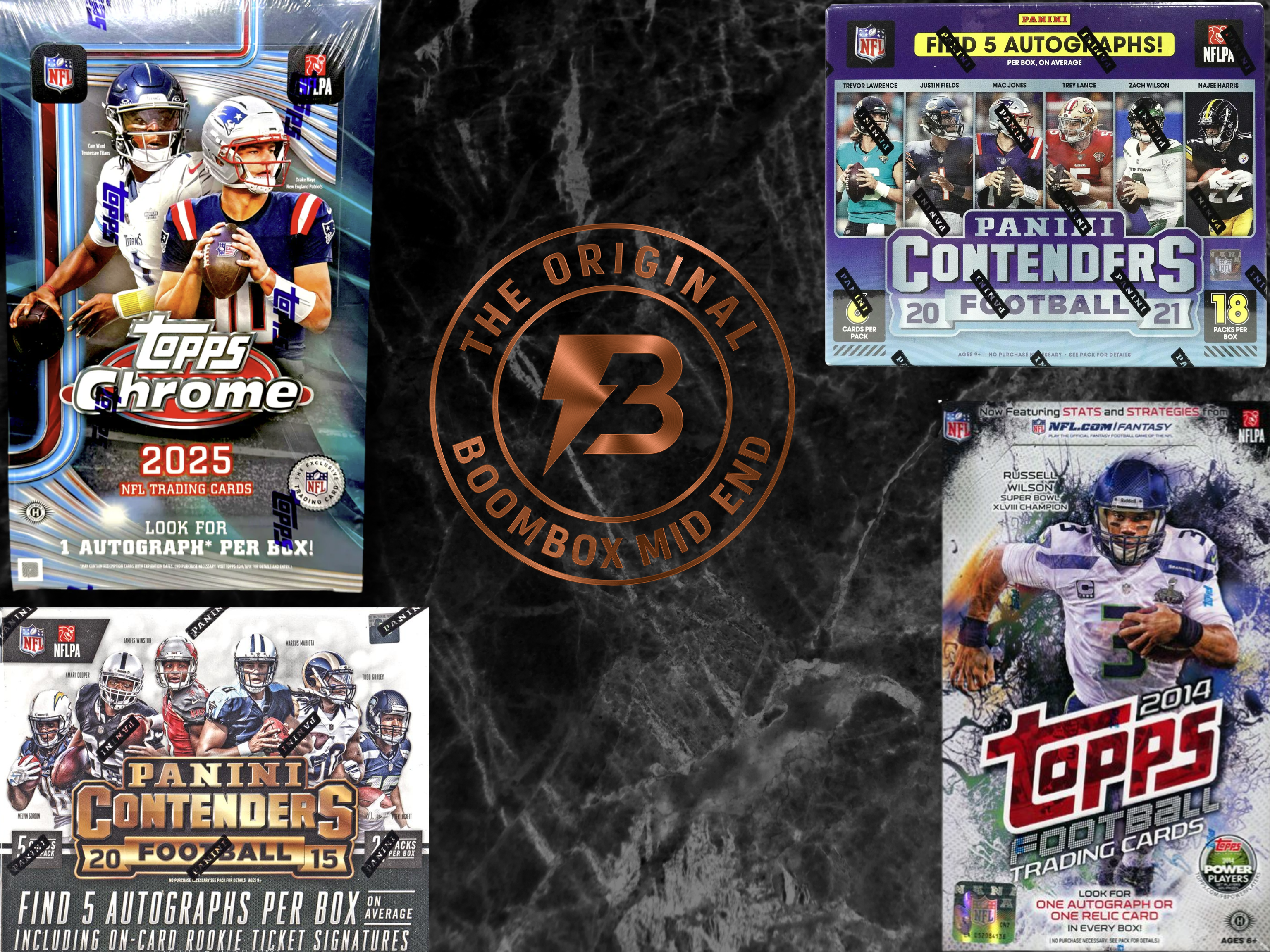 Mid end football boombox featured packs