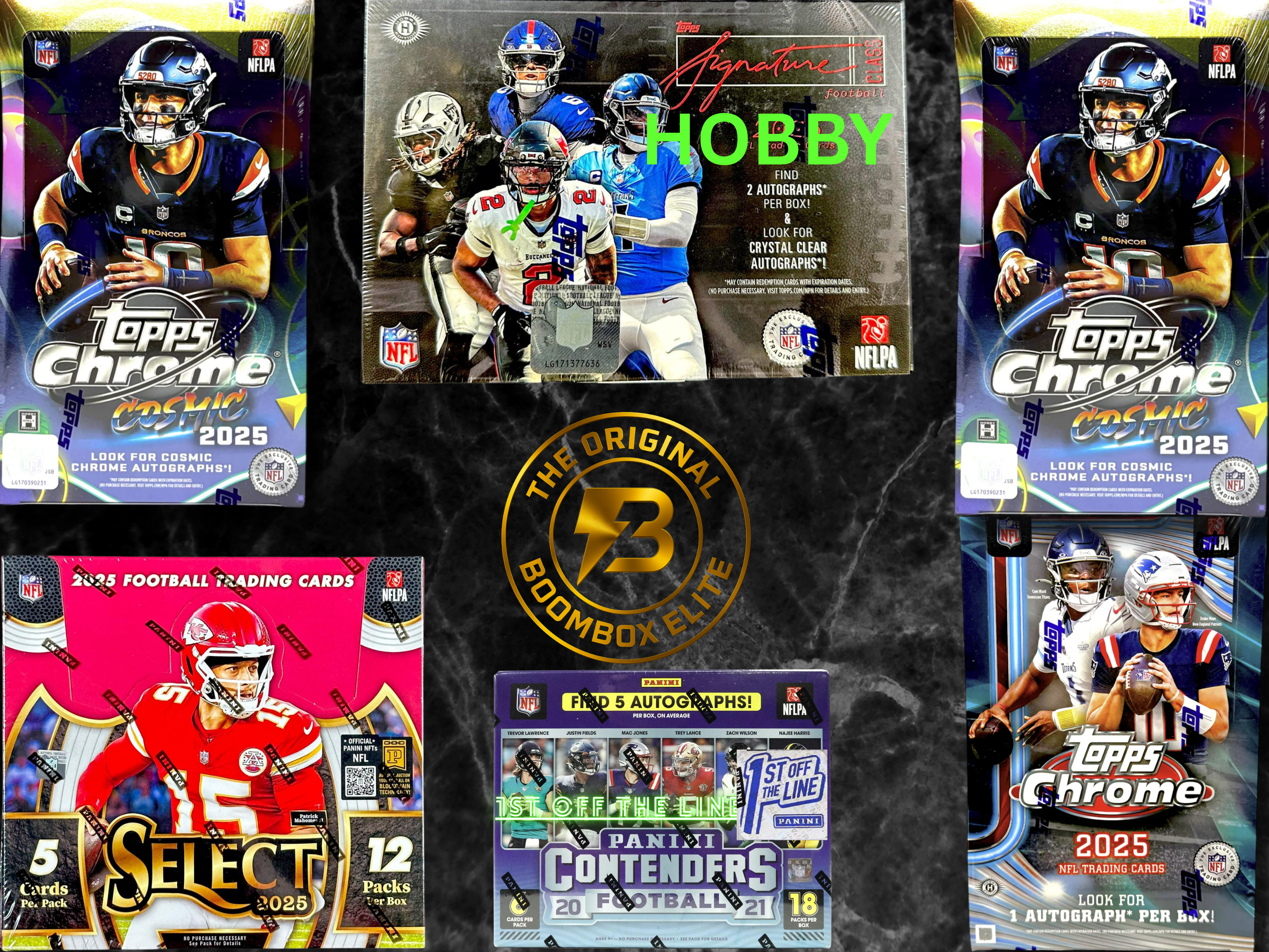 Elite football boombox featured packs