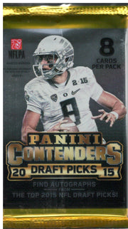Image of 2015 Contenders Draft Picks Football Hobby Pack (Hit Odds 1:4)