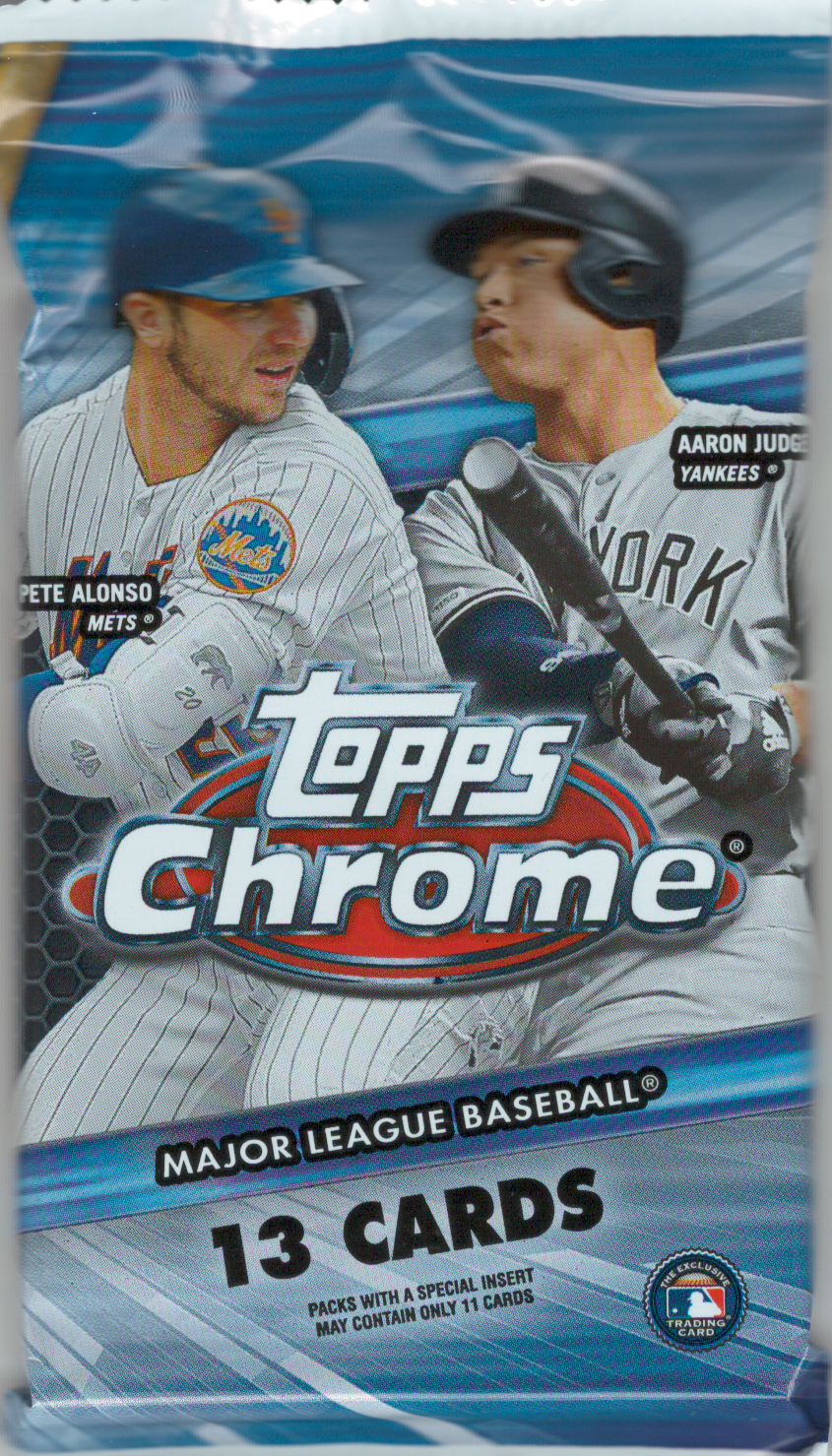 Image of 2020 Topps Chrome Baseball JUMBO Pack (Hit Odds 1:2.4)