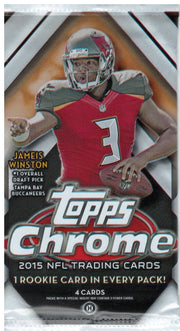 Image of 2015 Topps Chrome Football Hobby Pack (Hit Odds 1:24)