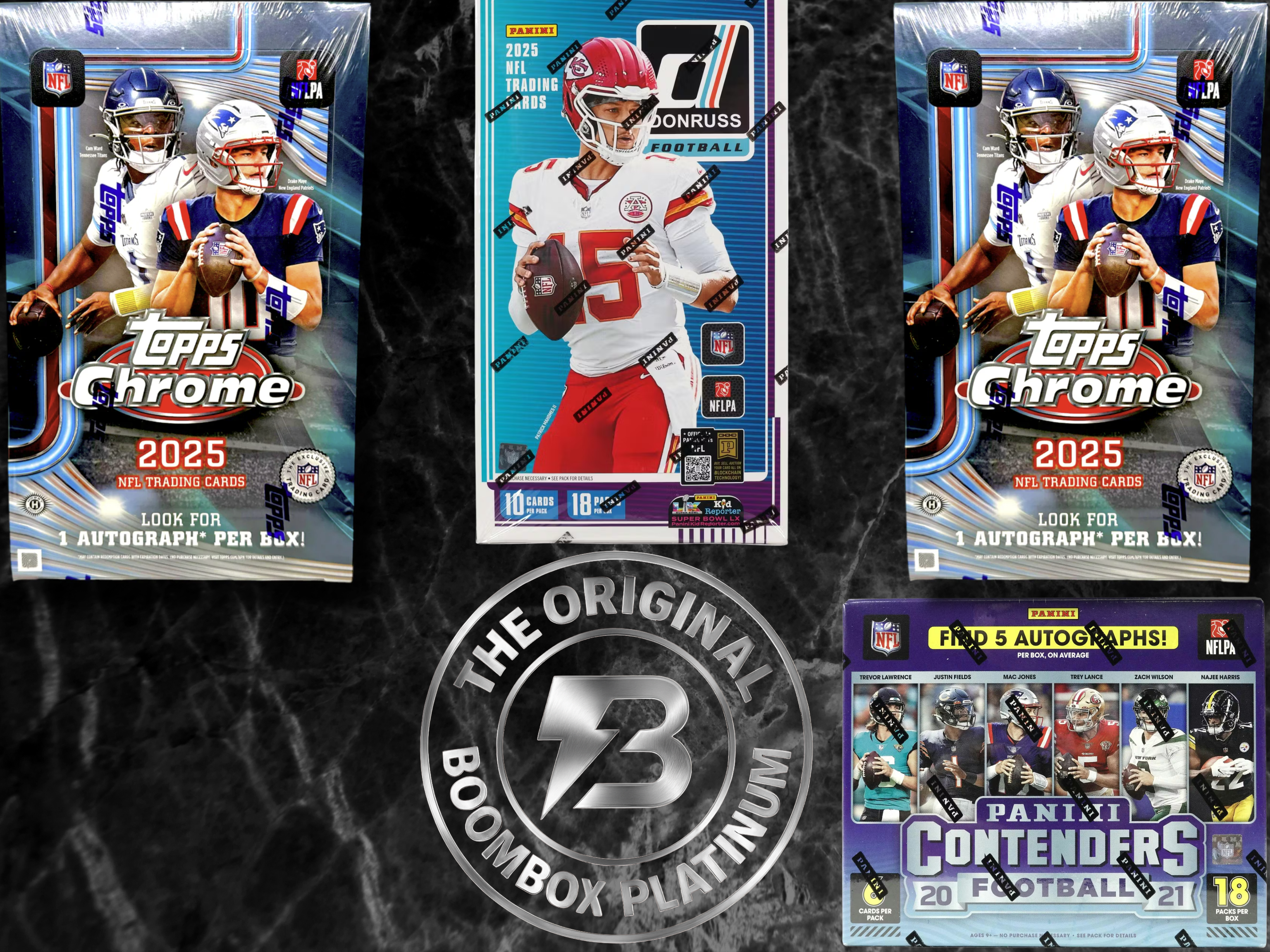 Platinum Football boombox featured packs