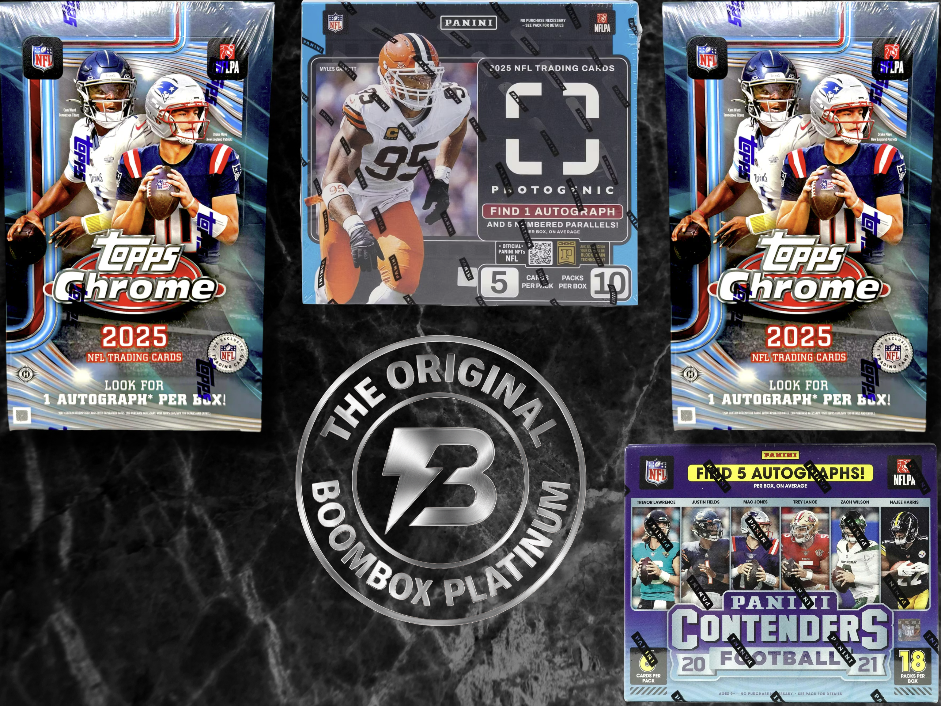 Platinum football boombox featured packs