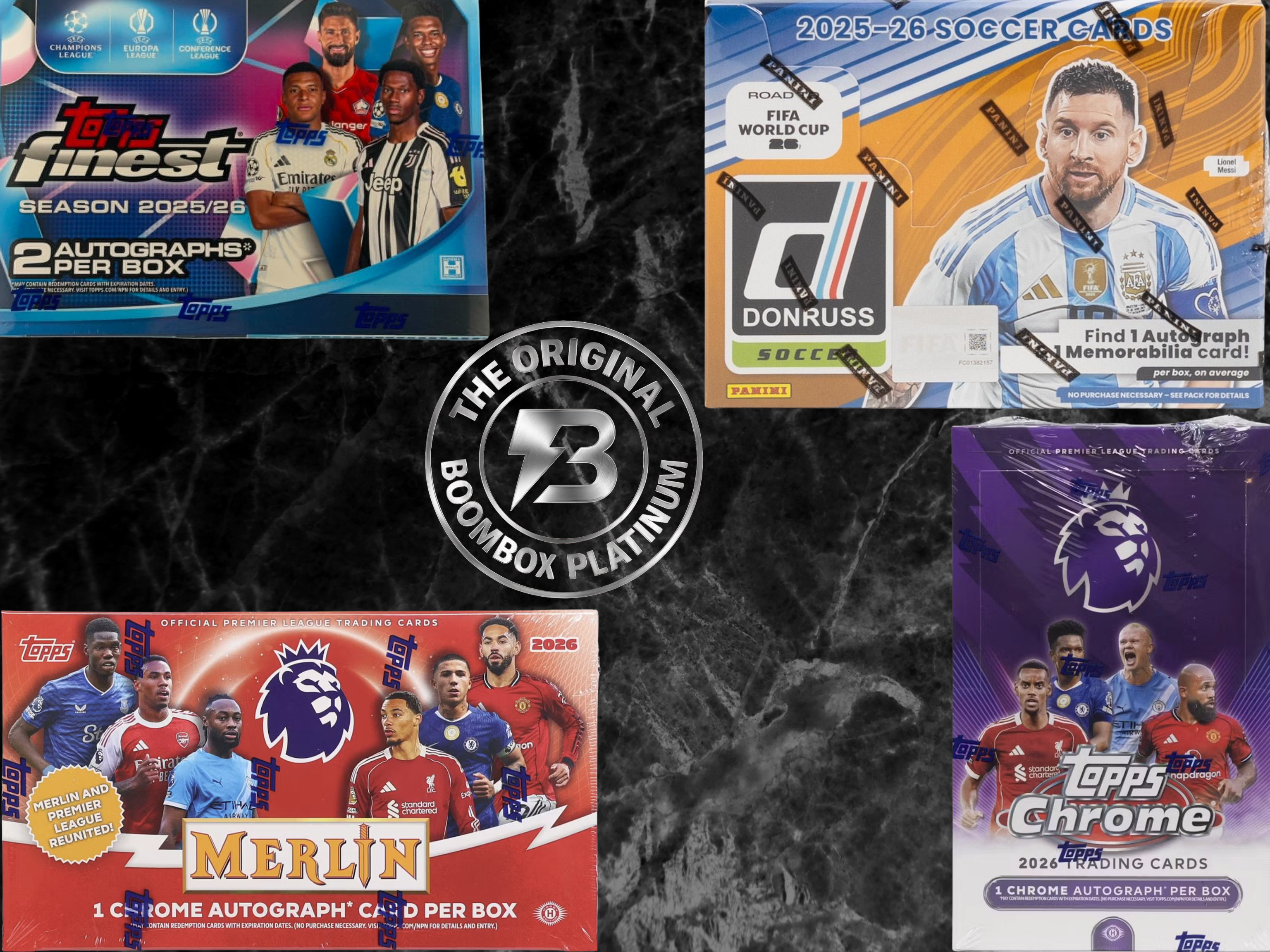 Platinum Soccer boombox featured packs