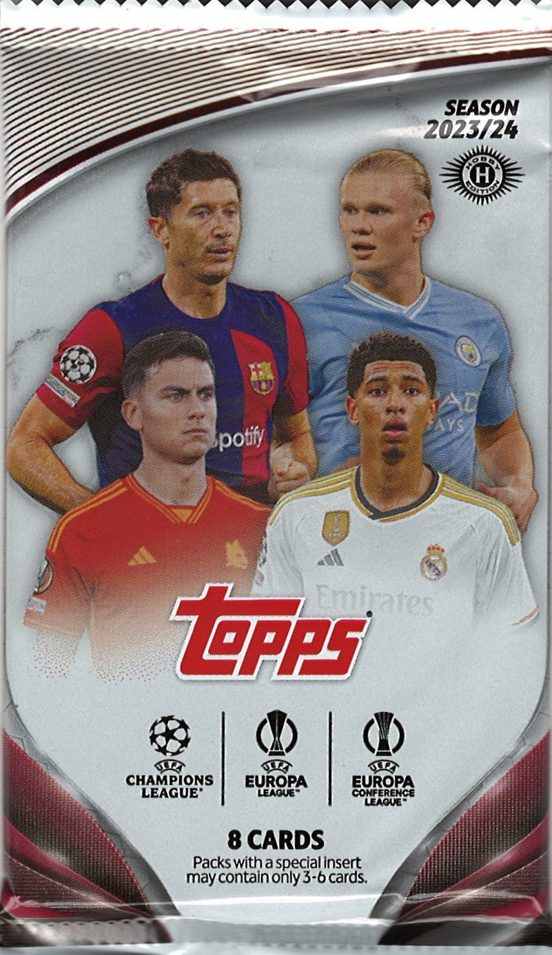 Image of 2023/24 Topps UEFA Club Competitions Soccer Hobby Pack