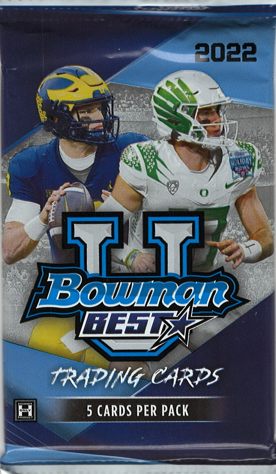 2022/23 Bowman's Best University Football Hobby Pack