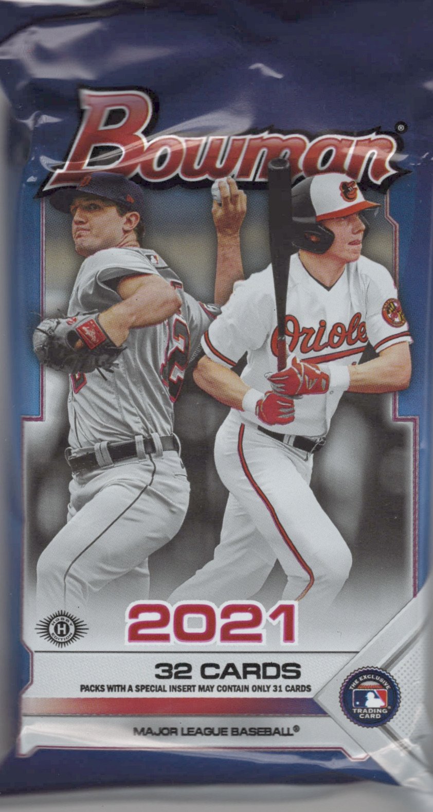 Image of 2021 Bowman Baseball JUMBO Pack (Hit Odds 1:4)