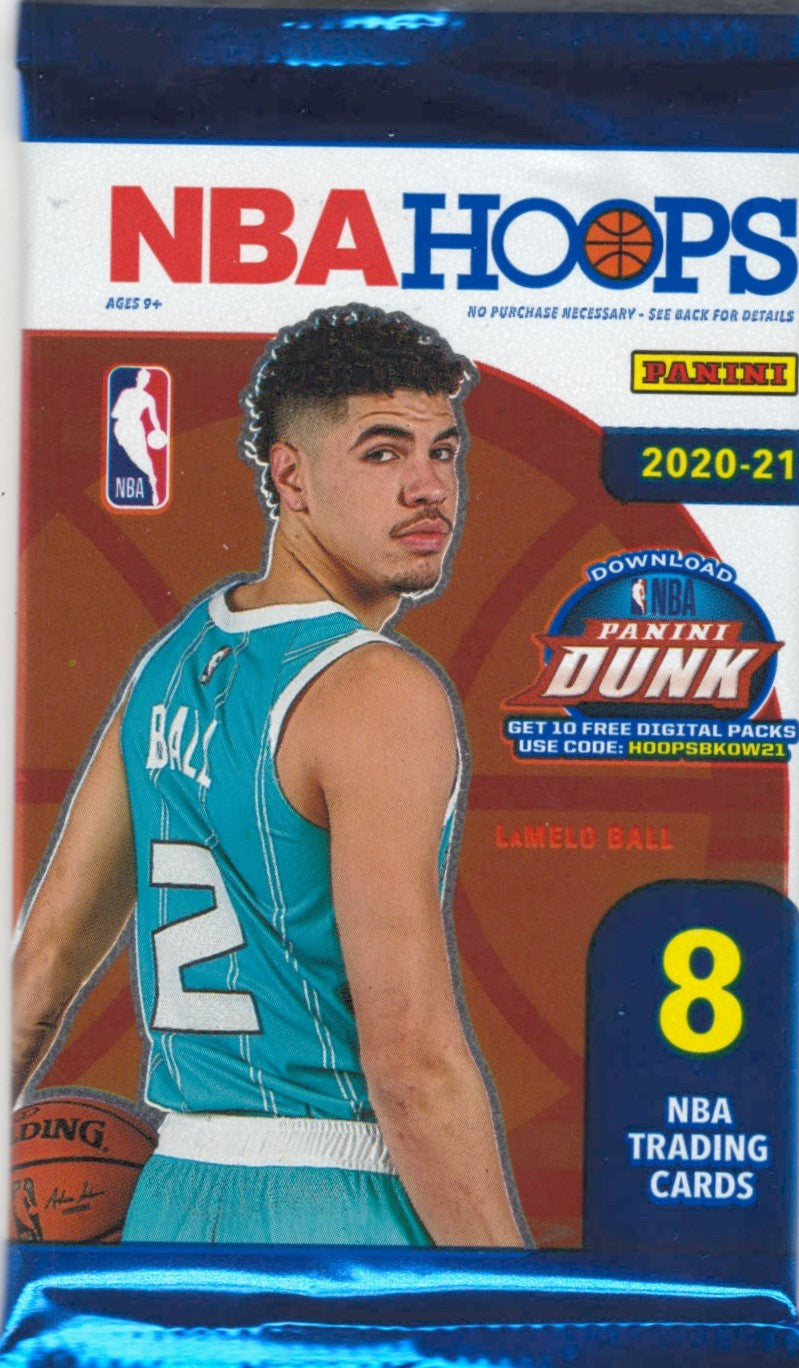 Image of 2020-2021 Panini NBA Hoops Basketball Hobby Pack (Hit Odds 1:12)