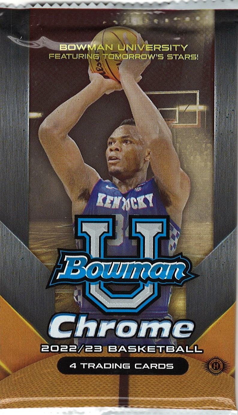 2022/23 Bowman Chrome University Basketball Hobby Pack