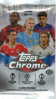 2023/24 Topps Chrome UEFA Soccer Hobby Pack