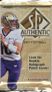 Image of 2011 SP Authentic Football Hobby Pack