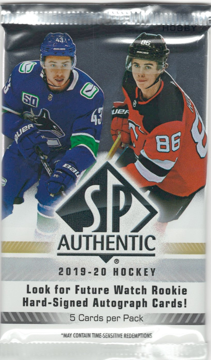 Image of 2019/20 SP Authentic Hockey Hobby Pack (Hit Odd 1:9)