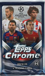 Image of 2019-20 Topps Chrome UEFA Soccer Hobby Pack (1:18)