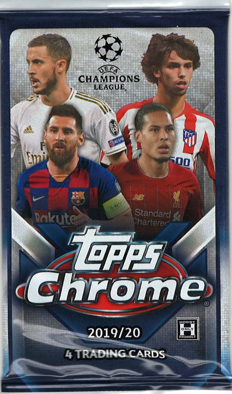 Image of 2019-20 Topps Chrome UEFA Soccer Hobby Pack (1:18)