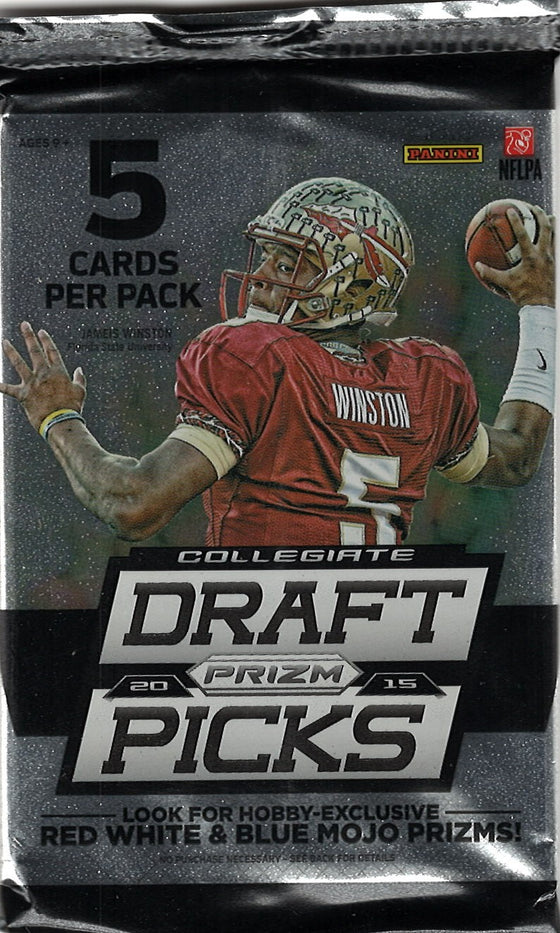 2015 Panini Prizm Collegiate Draft Picks Football Hobby Pack