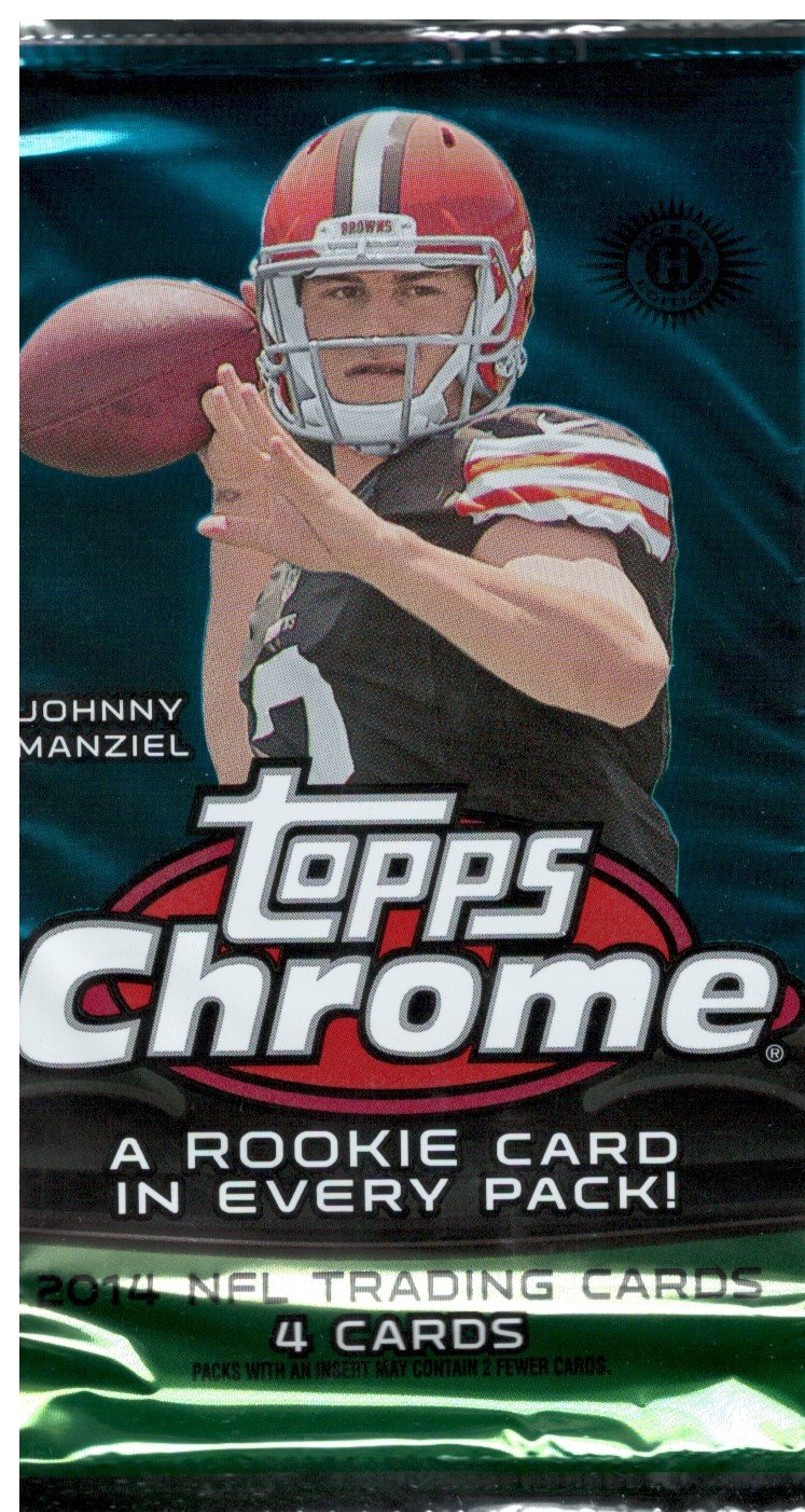 2014 Topps Chrome Football Hobby Pack (Hit Odds 1:24)