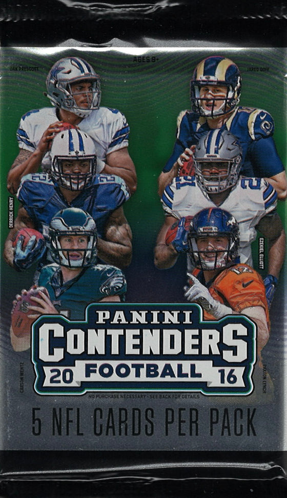 2016 Contenders Football Hobby Pack (Hit Odds 1:4.8)