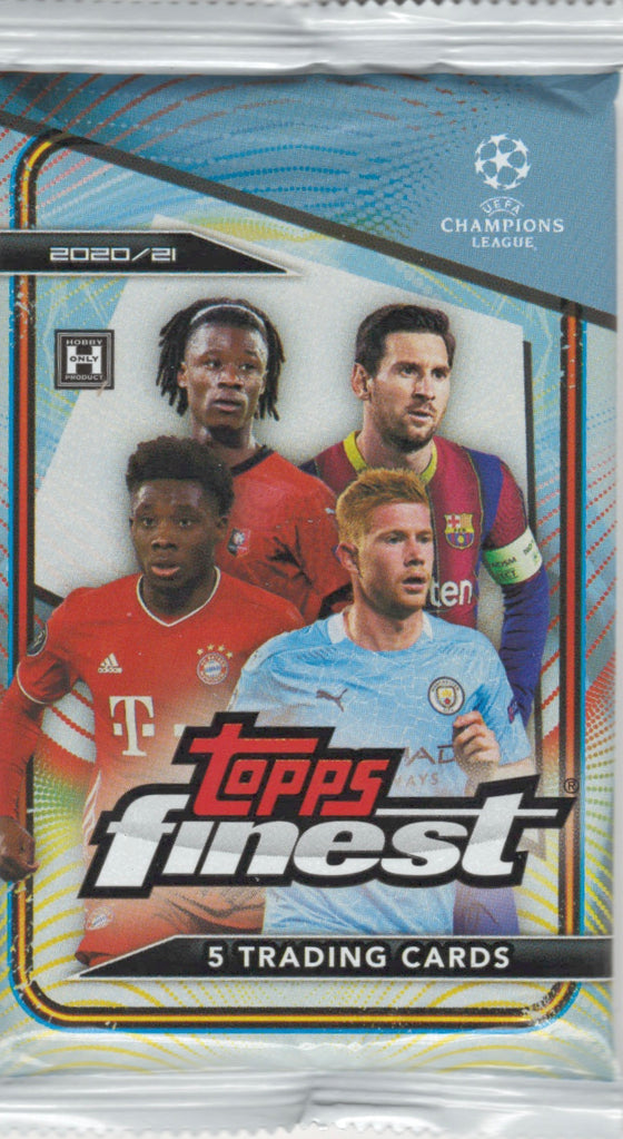 2020/21 Topps Finest UEFA Soccer Hobby Pack (Hit Odds 1:6)