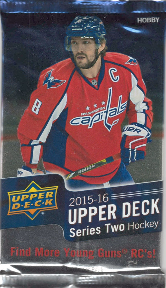 2015/16 Upper Deck Series 2 Hockey Hobby Pack (Hit Odds of Young Guns 1:4)