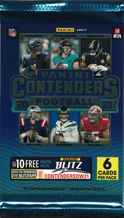 2021 Contenders Football Hobby Pack (Hit Odds 1:3.6)