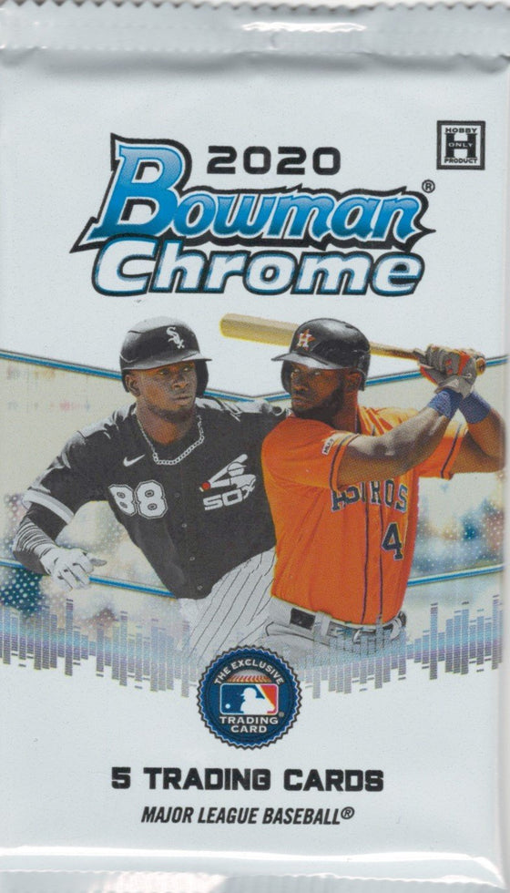 2020 Bowman Chrome Baseball Hobby Pack (Hit Odds 1:6)