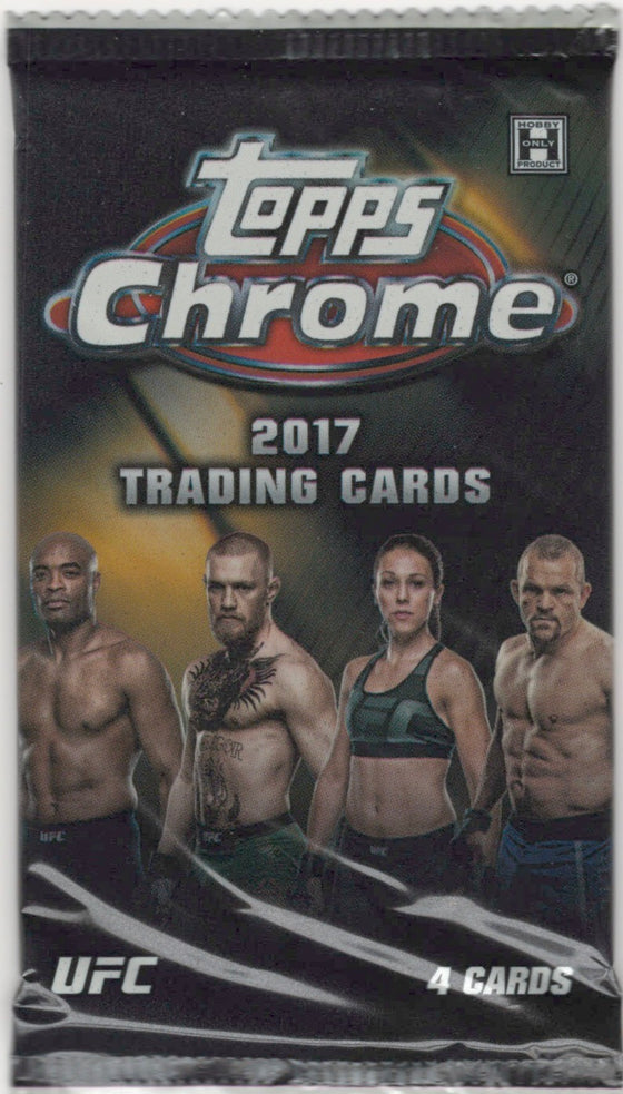 2017 Topps Chrome UFC Hobby Pack (Hit Odds 1:12)