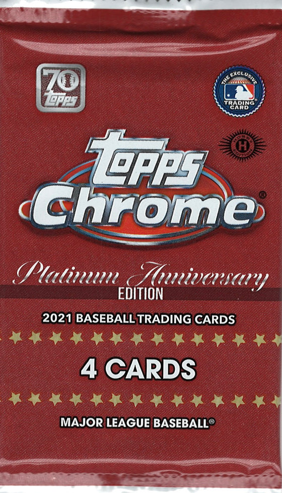 2021 Topps Chrome Anniversary Baseball Hobby Pack
