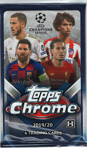 2019-20 Topps Chrome UEFA Soccer Hobby Pack (1:18)