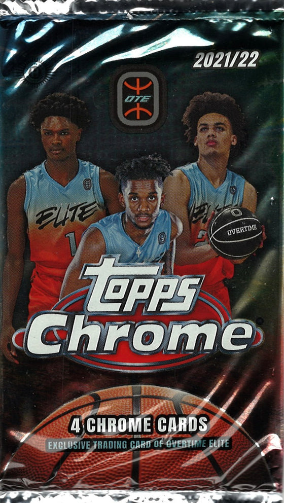 2021-22 Topps Chrome Overtime Basketball Hobby Pack