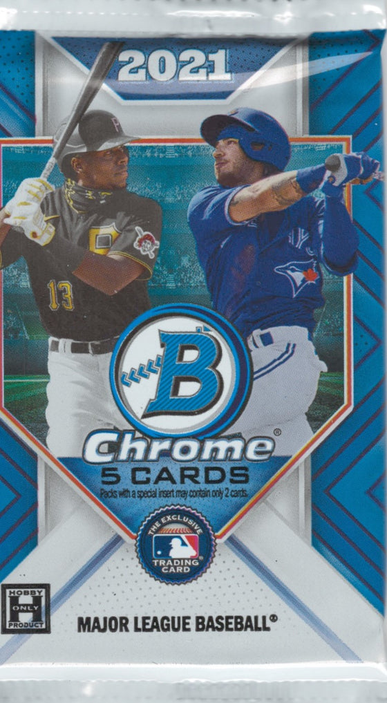 2021 Bowman Chrome Baseball Hobby Pack (Hit Odds 1:6)