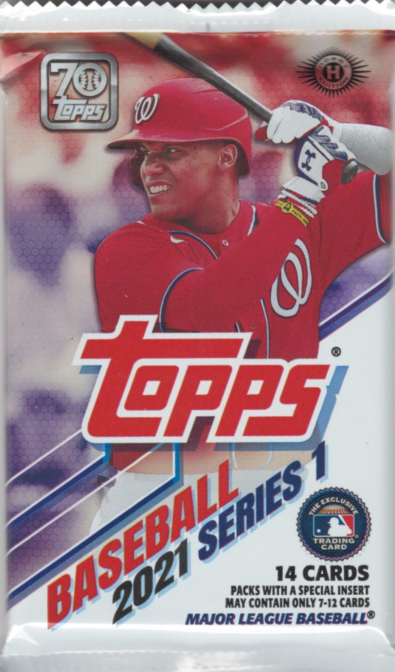 2021 Topps Series-1 Baseball Hobby Pack (Hit Odds 1:24)