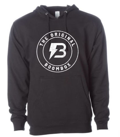 Pullover Sweatshirt-Black-80/20 Cotton/Polyester