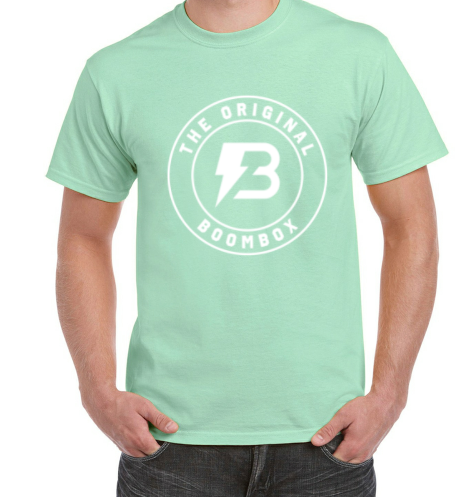 Boombox T-Shirt-Clean Mint